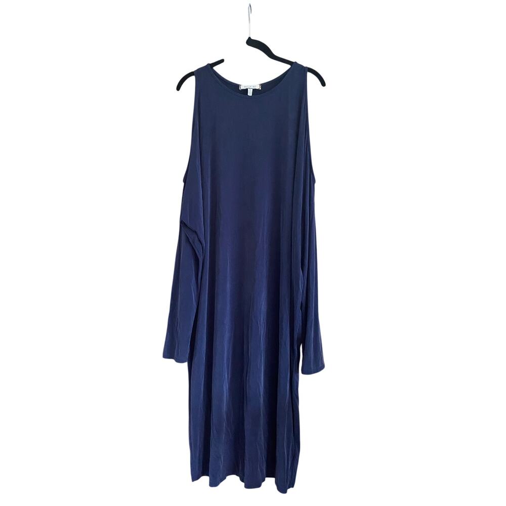 Eri + Ali Annalyn Navy Blue Cold Shoulder Cocoon Dress Size XL